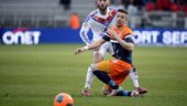 Anthony Mounier lors de son retour à l'OL avec Montpellier