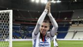 Alex Morgan lors de la demi-finale de Ligue des champions avec l'OL