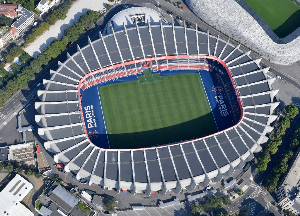 Le Parc des Princes vu du ciel