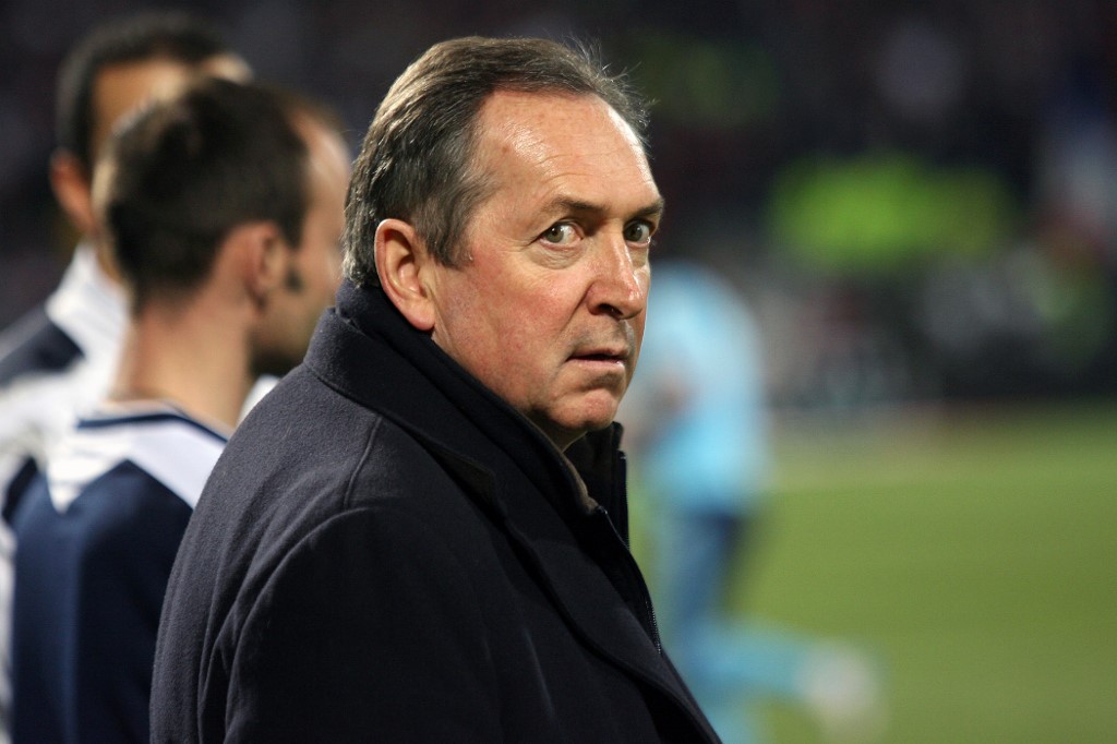 Gérard Houllier sur le banc de l'OL