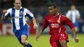 Florent Malouda lors d'OL - Porto en 2003 - 2004