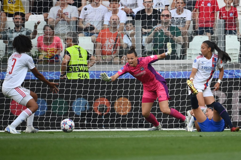 Christiane Endler lors de la finale de Ligue des champions Barcelone - OL