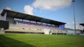 Le stade Pierre Rajon à Bourgoin qui accueille le match amical de l'OL