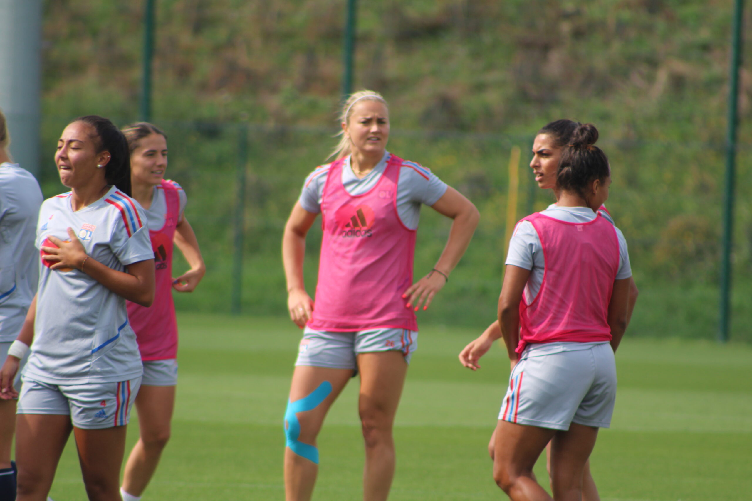 Lindsey Horan à l'entraînement de l'OL