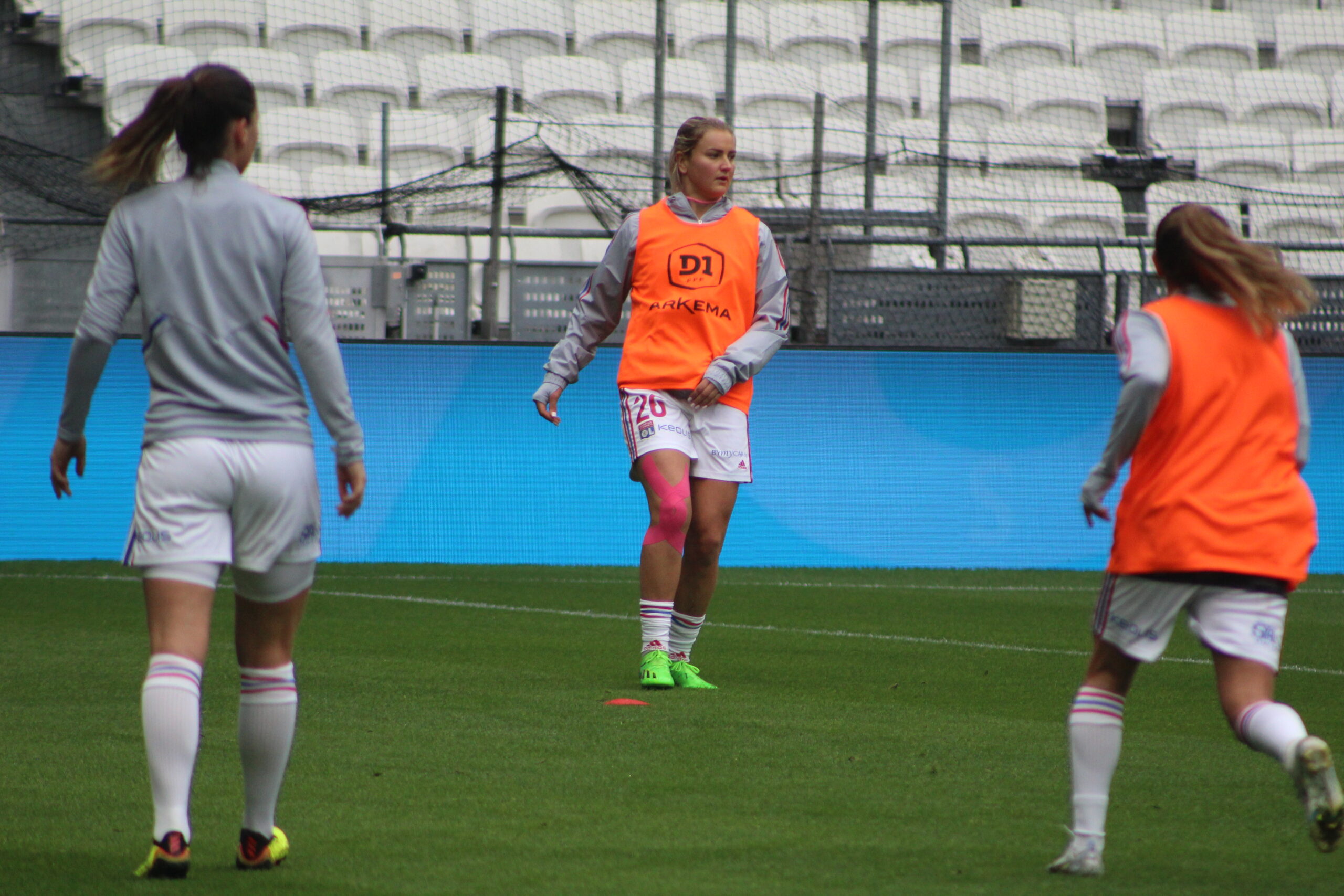 Lindsey Horan à l'entraînement de l'OL