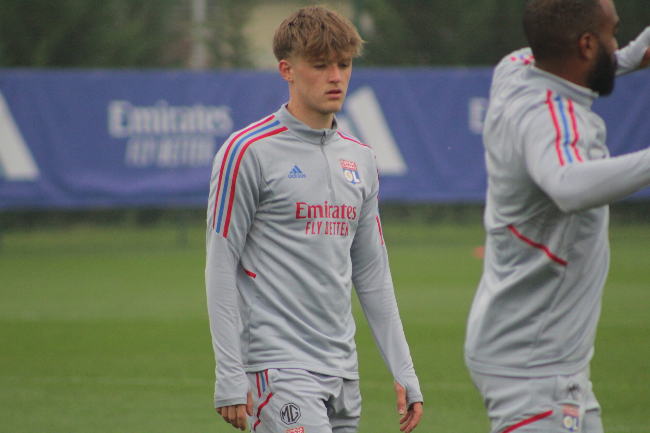 Johann Lepenant à l'entraînement de l'OL