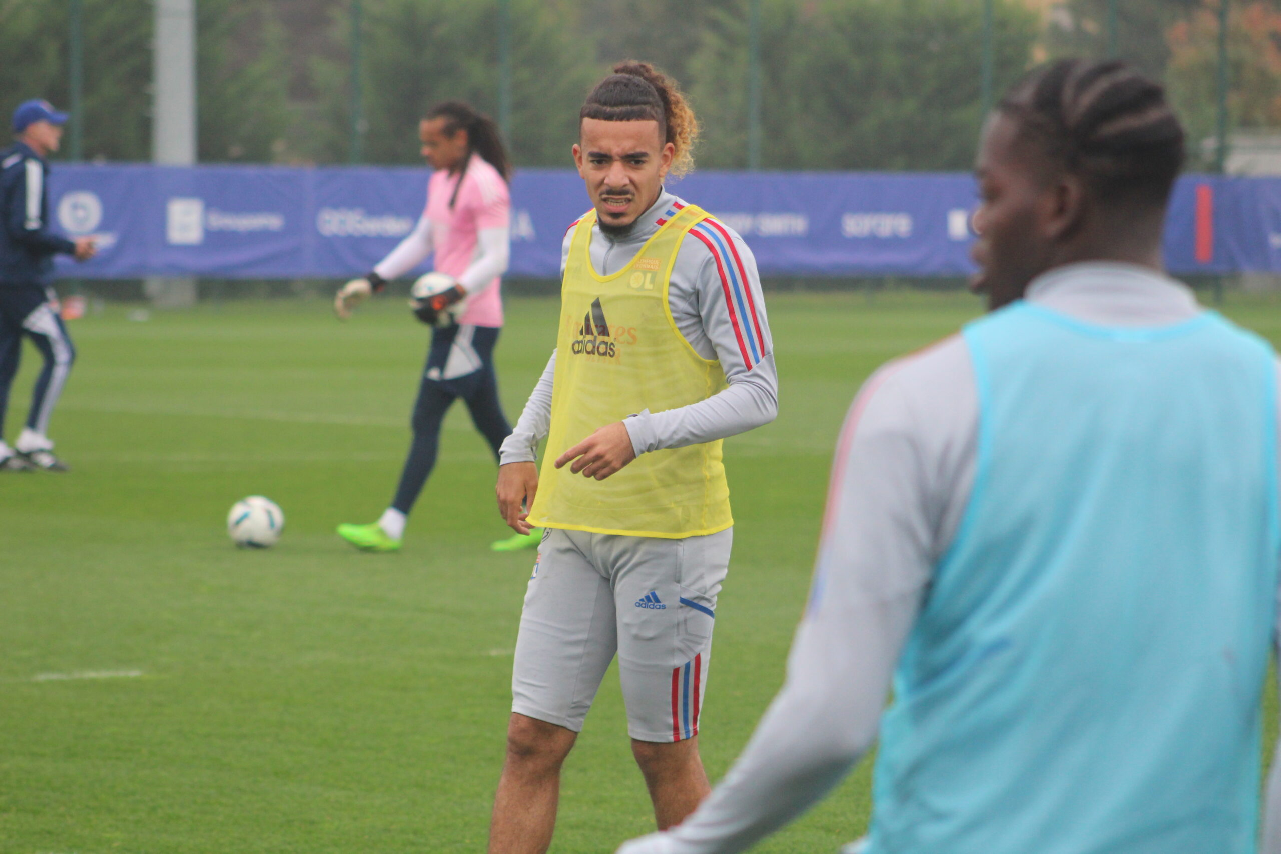 Malo Gusto à l'entraînement de l'OL