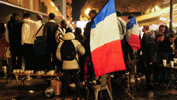 Supporters de l'équipe de France pendant France - Angleterre