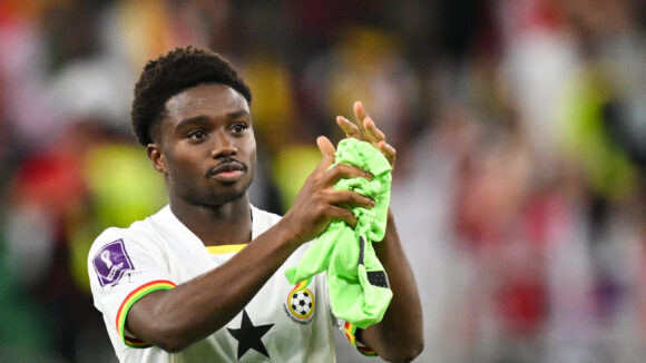 Tariq Lamptey lors de la Coupe du monde 2022 avec le Ghana