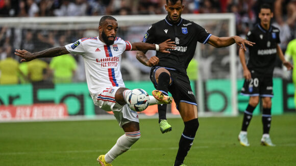 Alexandre Lacazette lors d'OL - Auxerre