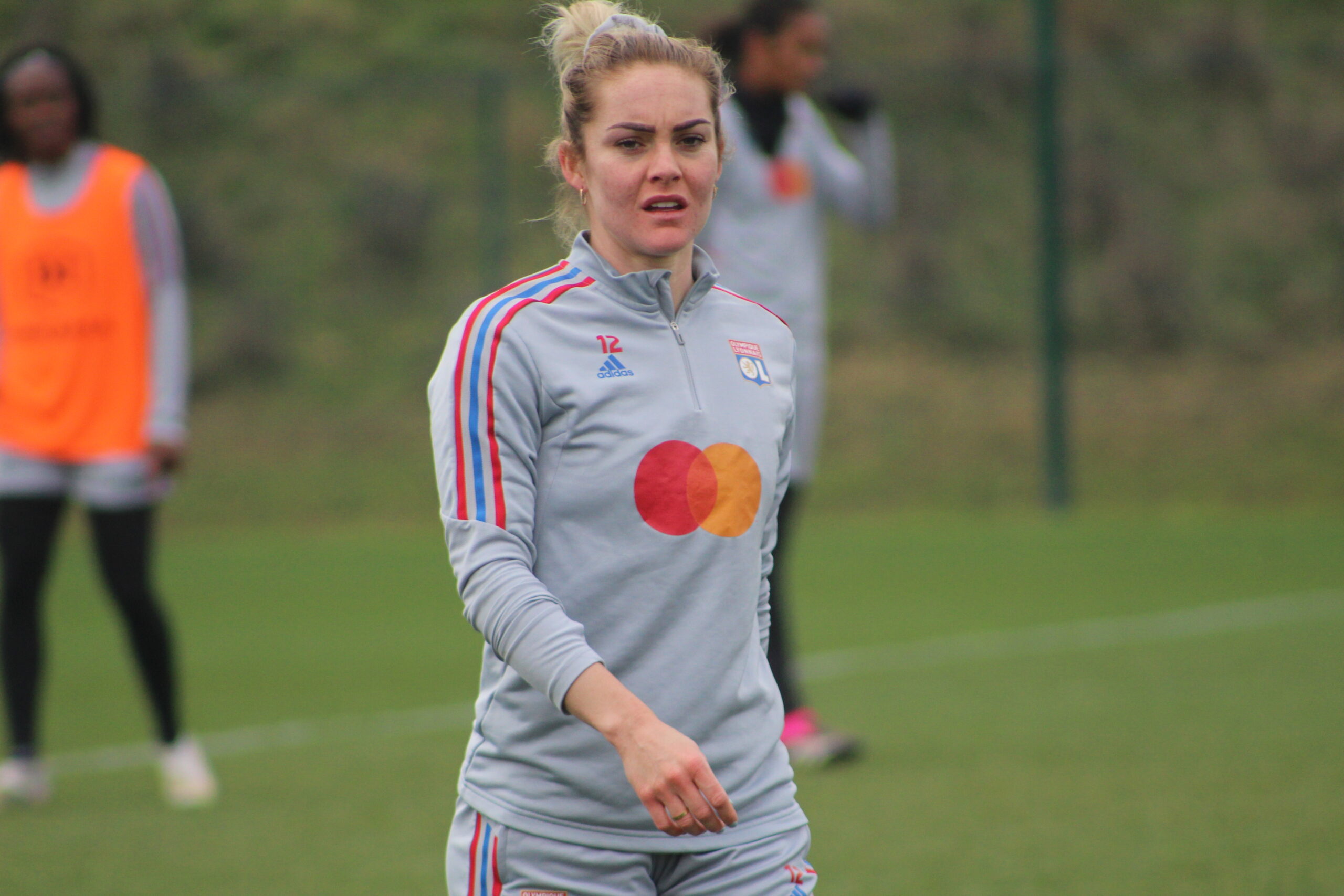 Ellie Carpenter à l'entraînement de l'OL