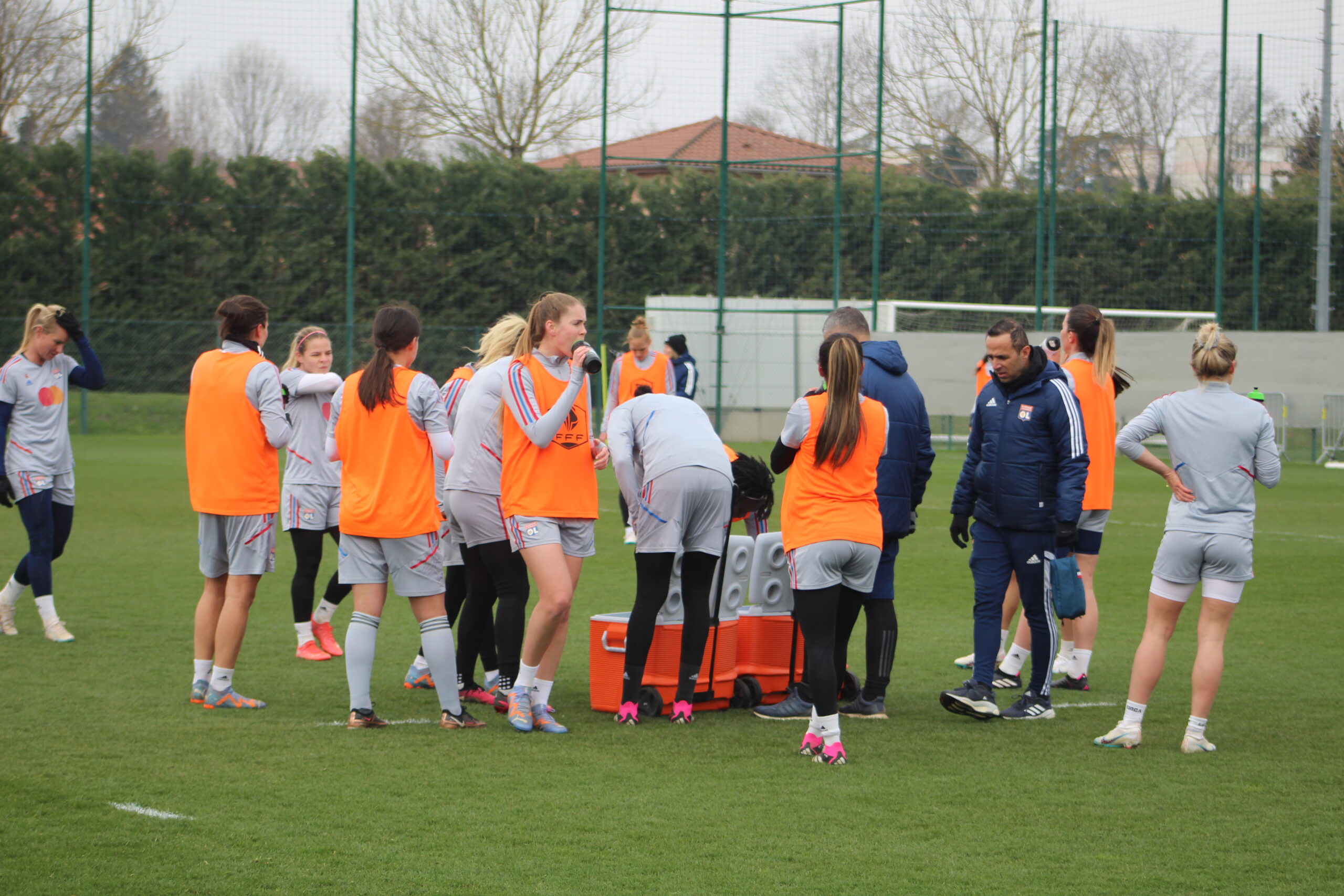 L'entraînement des joueuses de l'OL Féminin, le 1er mars 2023