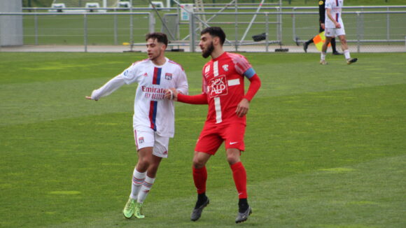 Sofiane Augarreau lors de l'amical entre l'OL et Aix-les-Bains