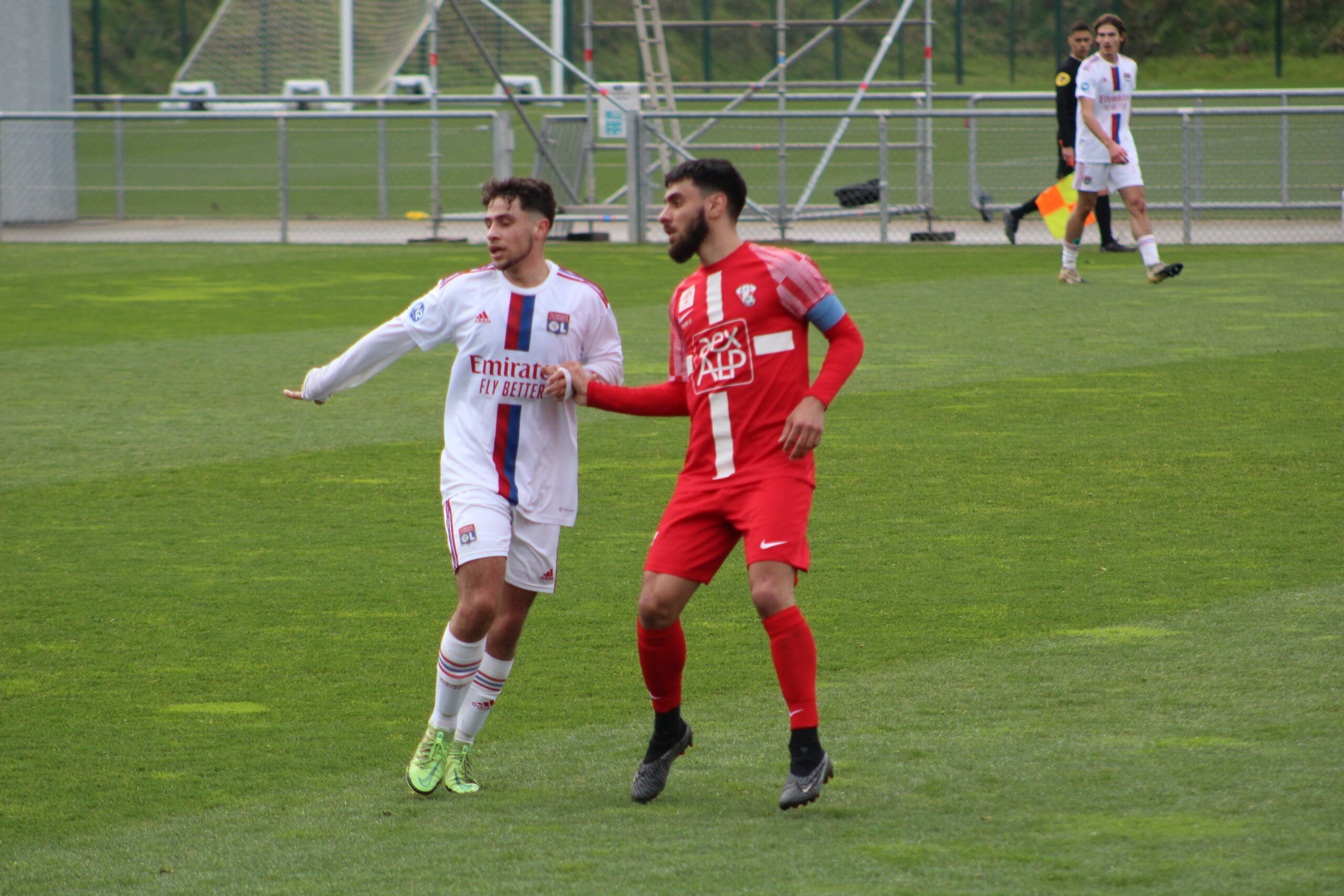 Sofiane Augarreau lors de l'amical entre l'OL et Aix-les-Bains