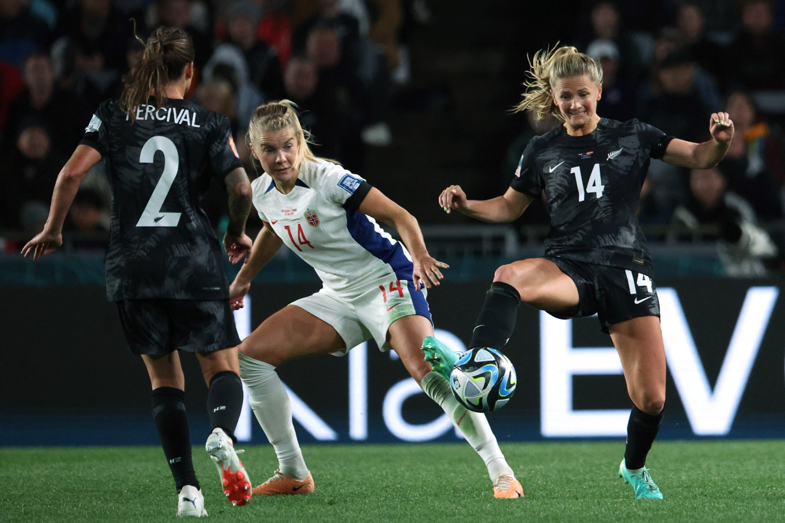 Ada Hegerberg lors de Nouvelle-Zélande - Norvège