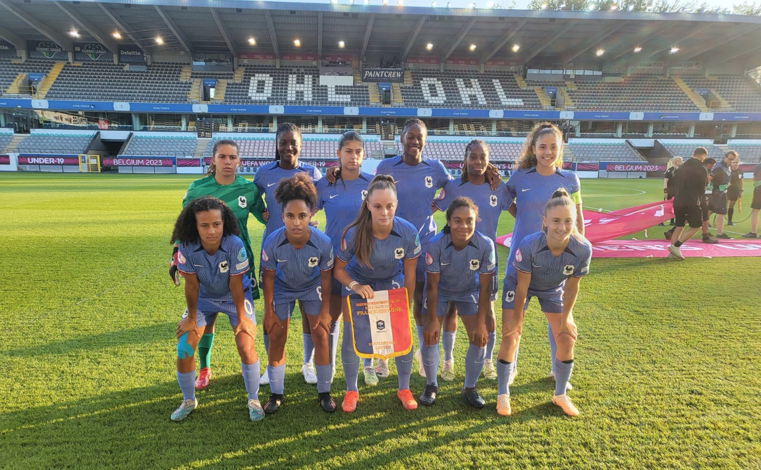 L'équipe de France féminine à l'Euro U19