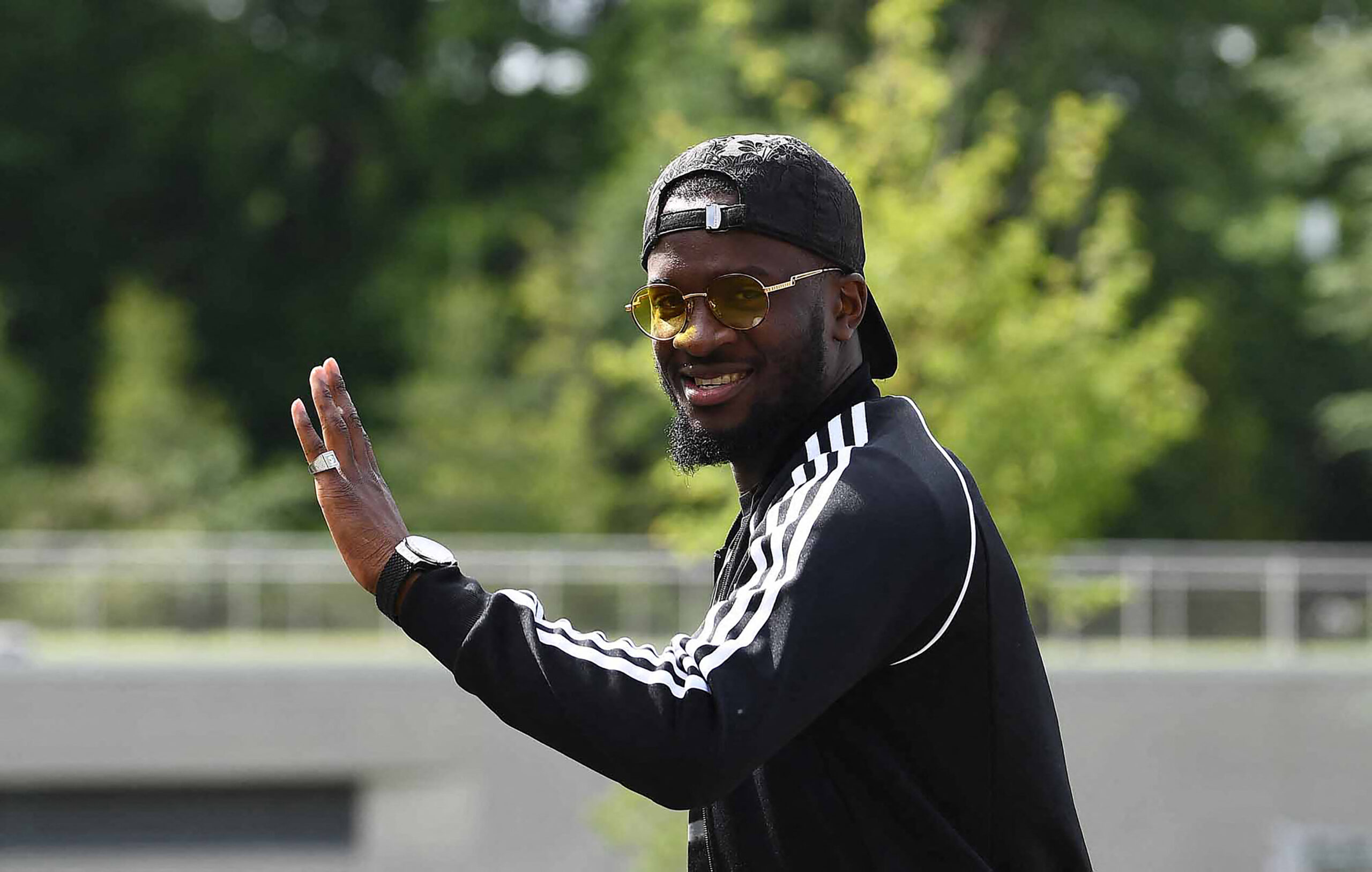 Tanguy Ndombele avec l'équipe de France