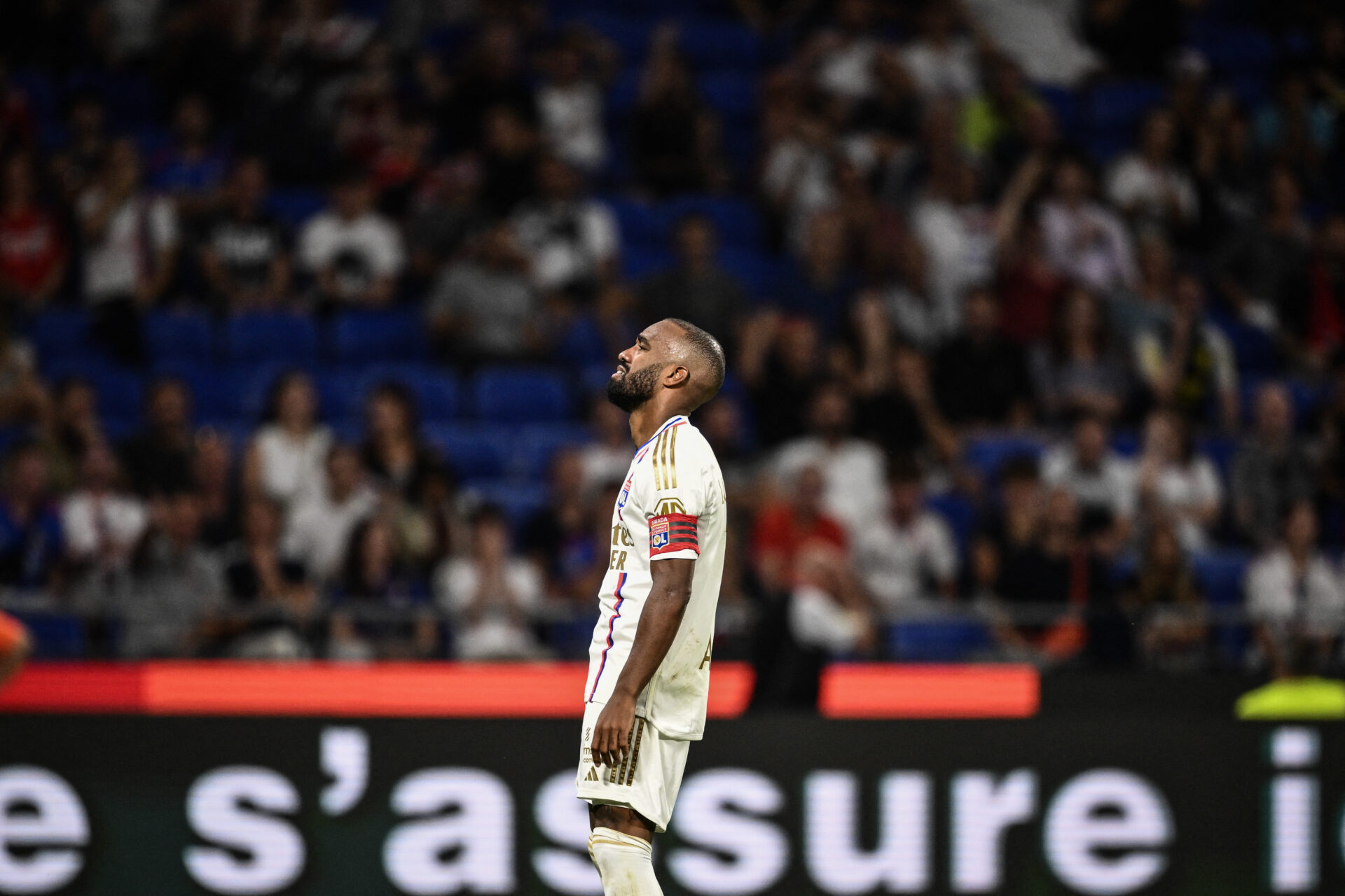 Alexandre Lacazette lors d'OL - Le Havre