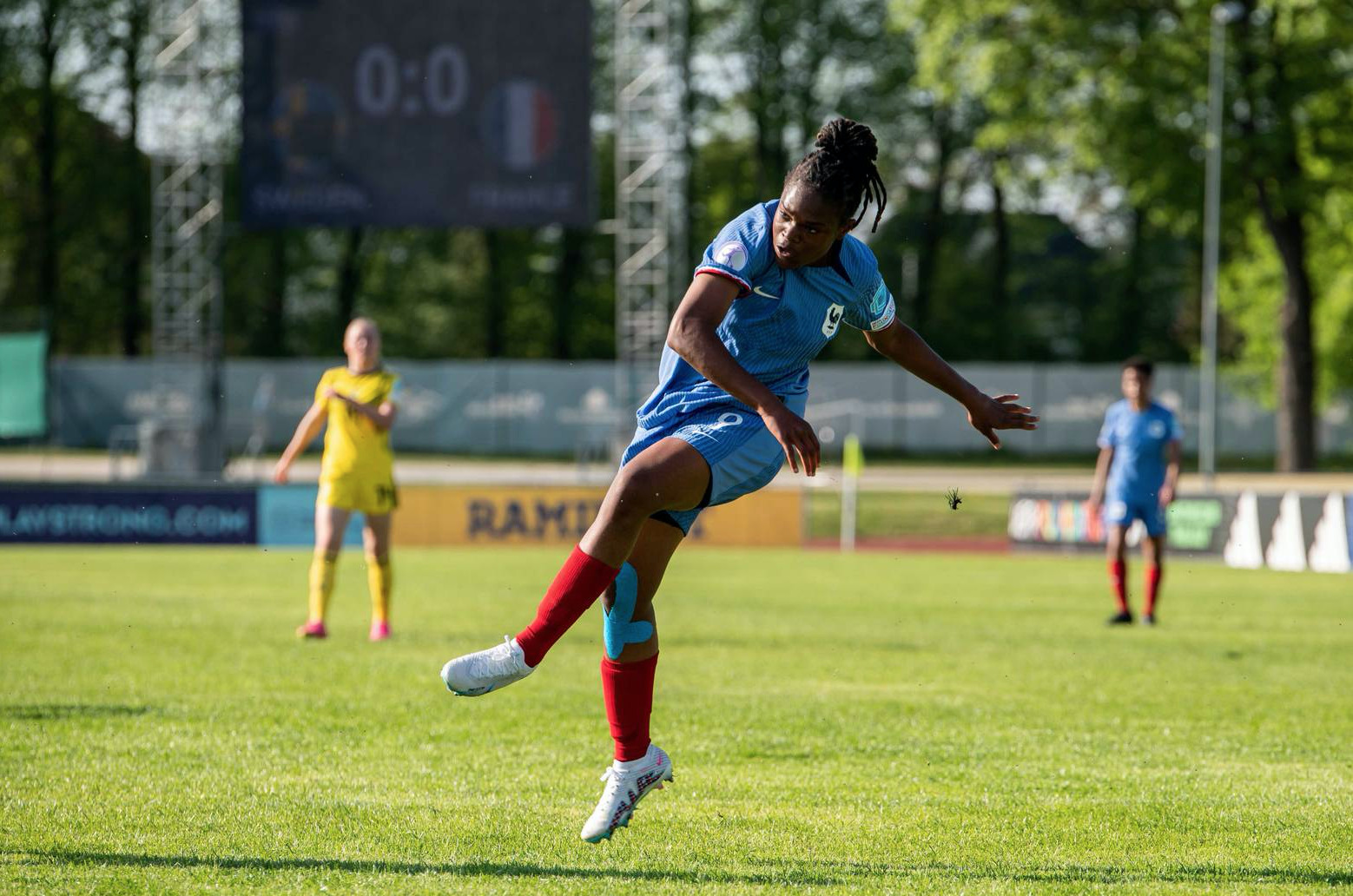 Liana Joseph avec l'équipe de France