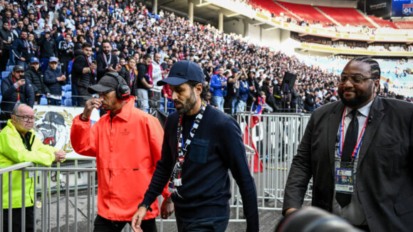 Fabio Grosso après son échange avec les Bad Gones lors d'OL - Metz