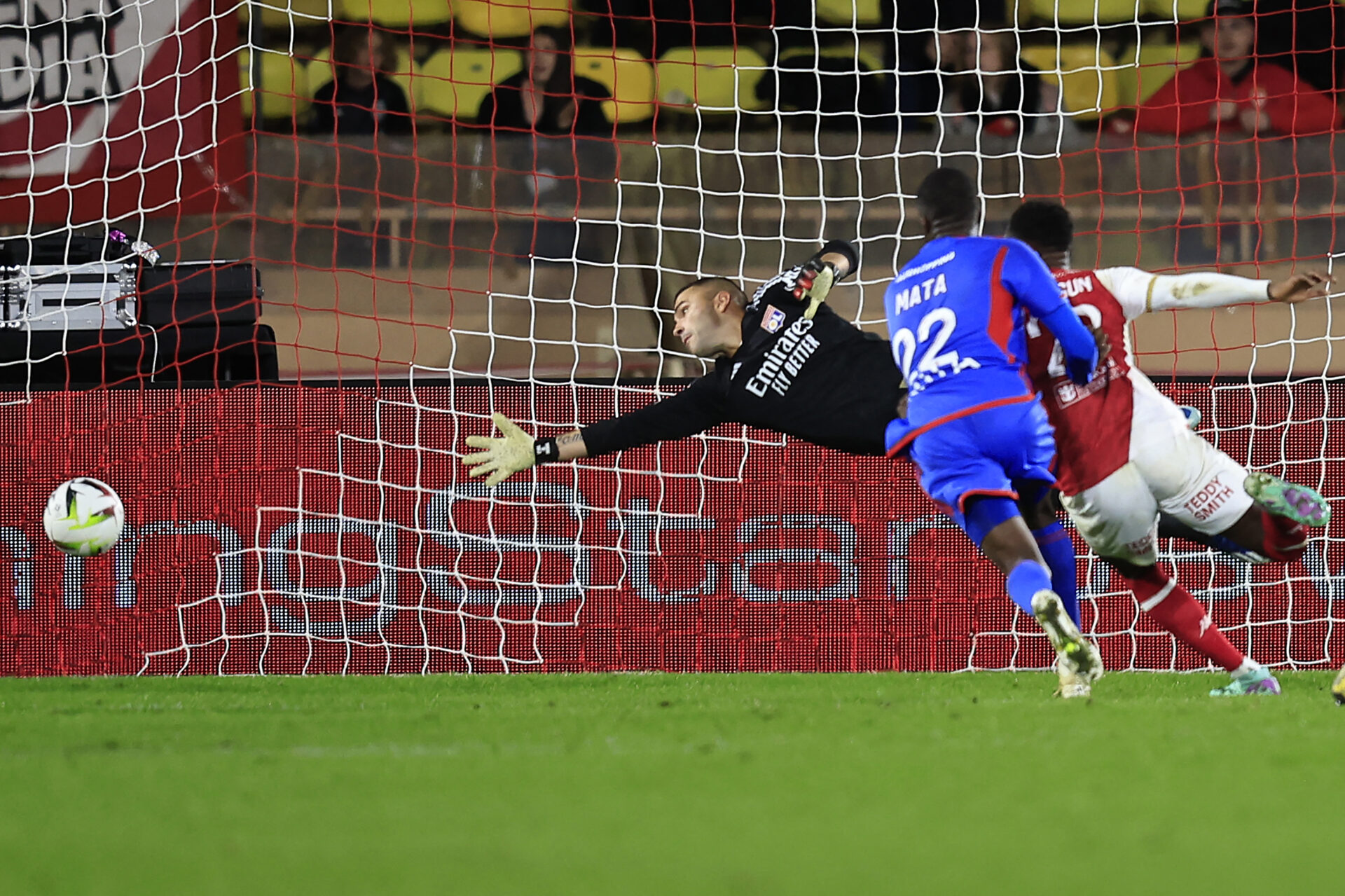 Anthony Lopes lors de Monaco - OL