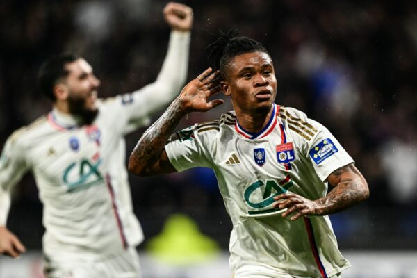 Gift Orban scorer during OL - Lille in the Coupe de France