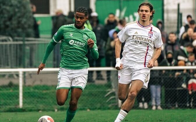 Téo Barisic, joueur de la réserve de l'OL