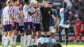 L'arbitre Marc Bollengier lors du match Toulouse - Le Havre