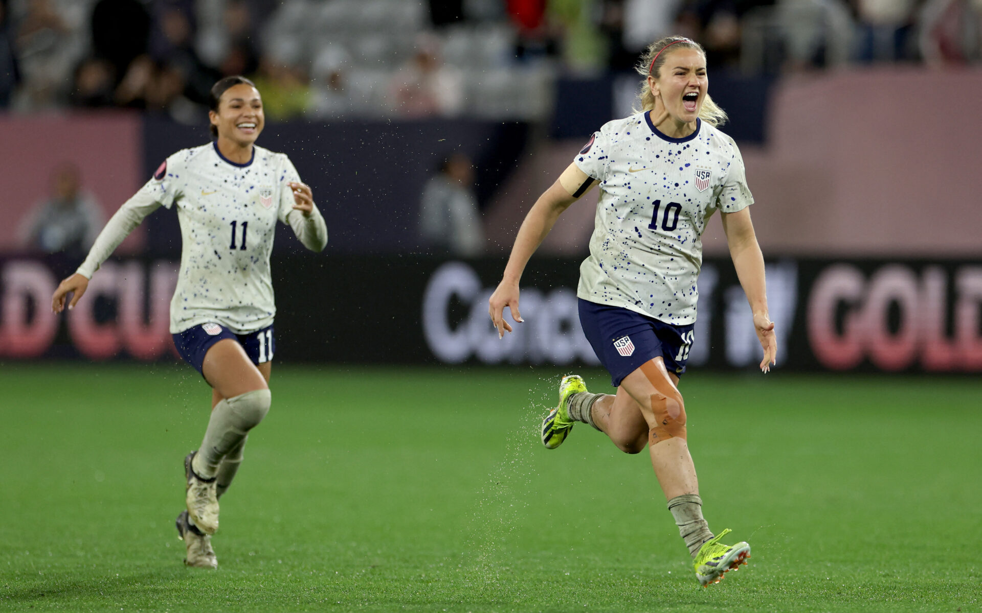 Lindsey Horan après la qualification des Etats-Unis contre le Canada