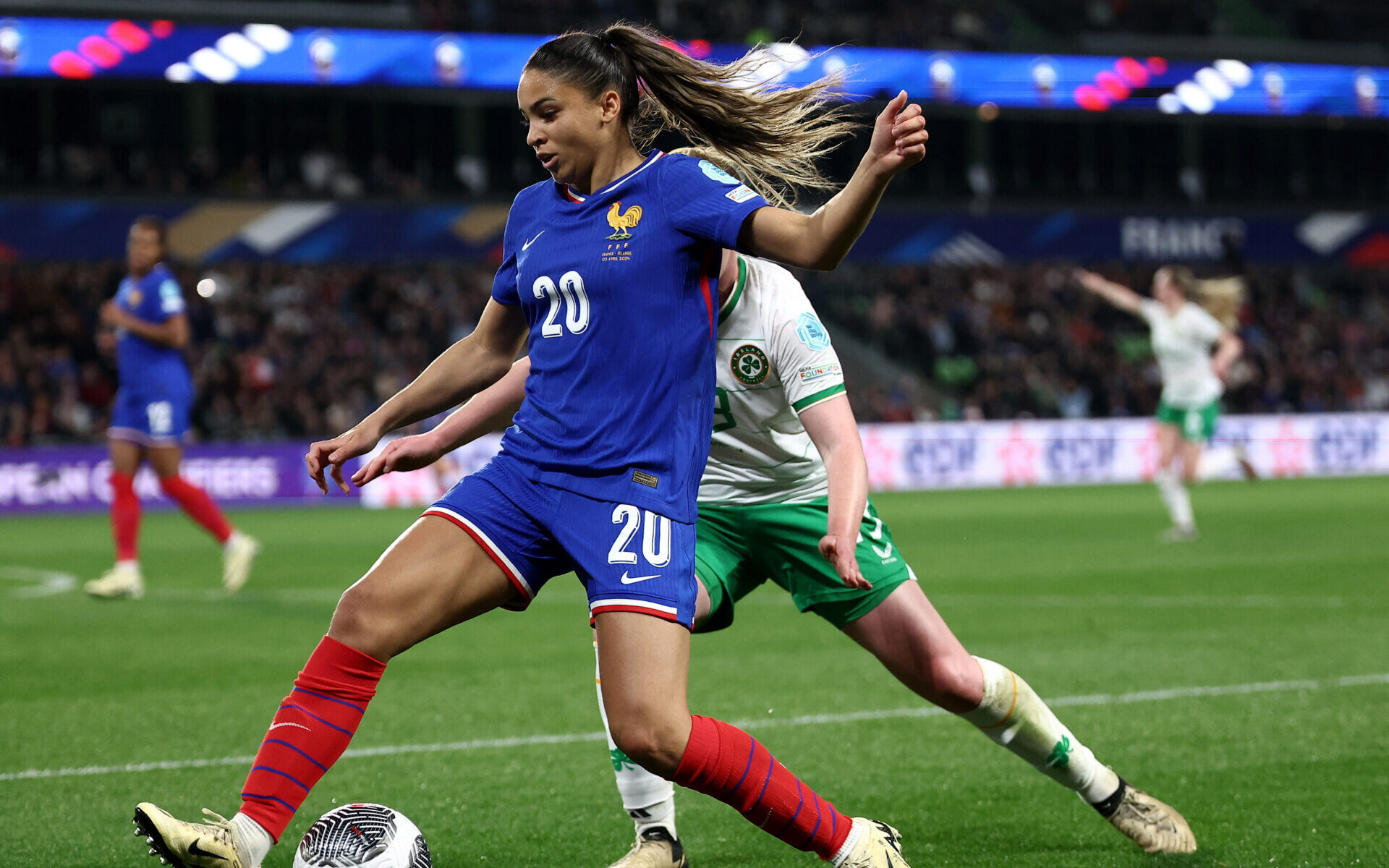 Delphine Cascarino (France) contre l'Irlande