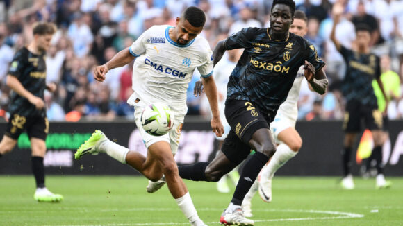 Iliman Ndiaye lors d'OM - Reims