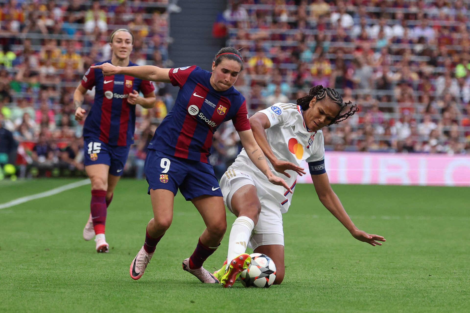 Wendie Renard lors d'OL - FC Barcelone