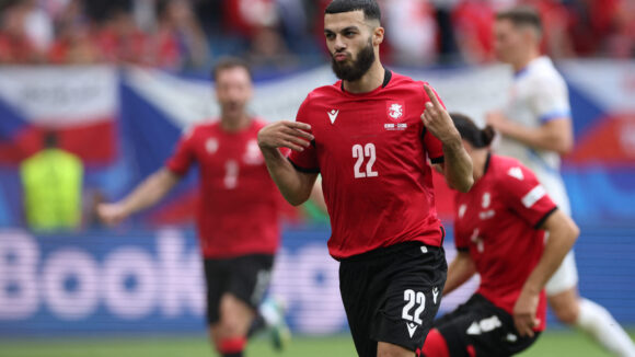 Georges Mikautadze buteur avec la Géorgie à l'Euro 2024