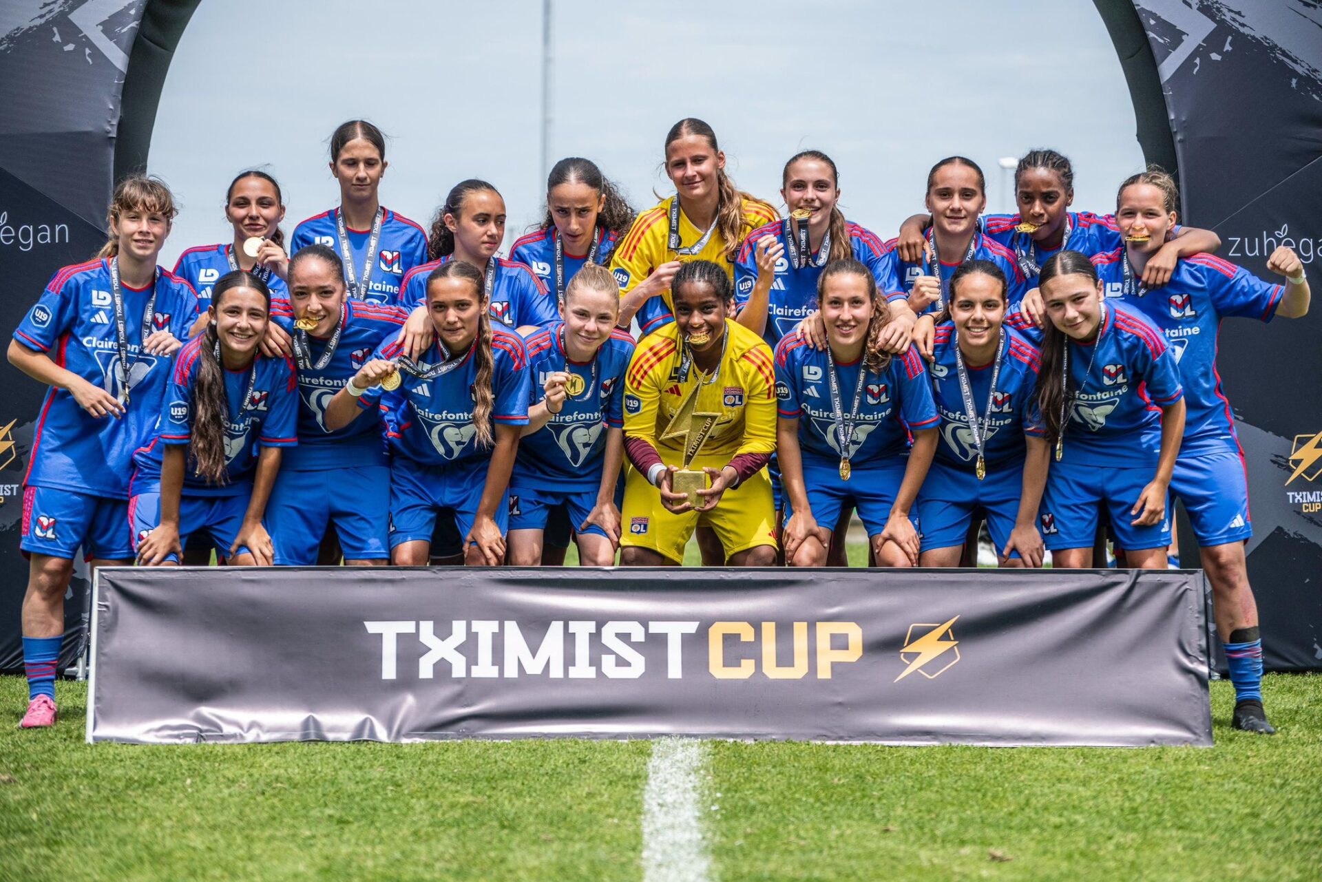 Académie OL U17 championnes de la TximistCup 2024