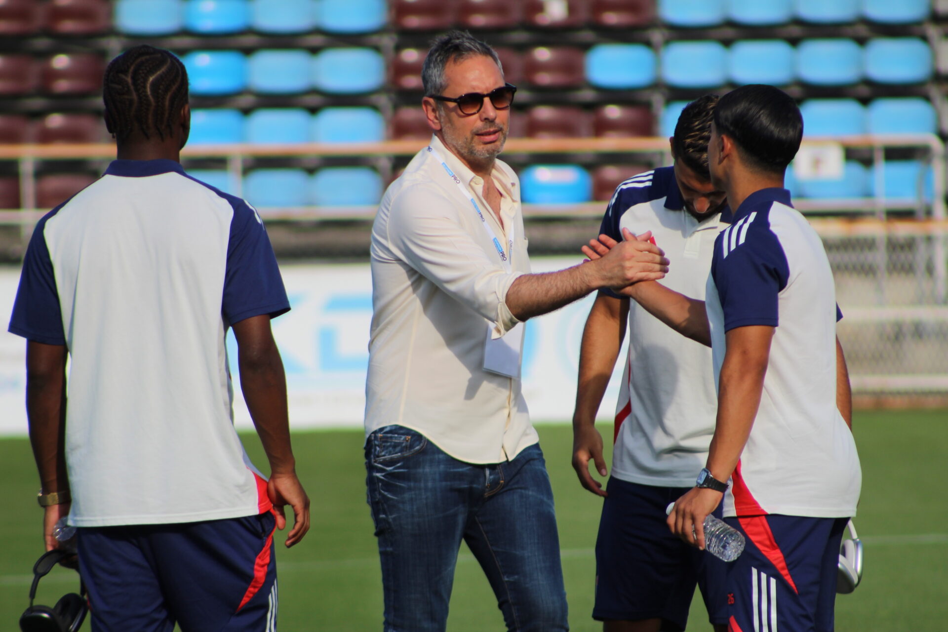 David Friio, directeur sportif de l'OL à Bourgoin