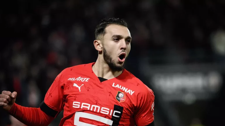 Amine Gouiri, attaquant de Rennes