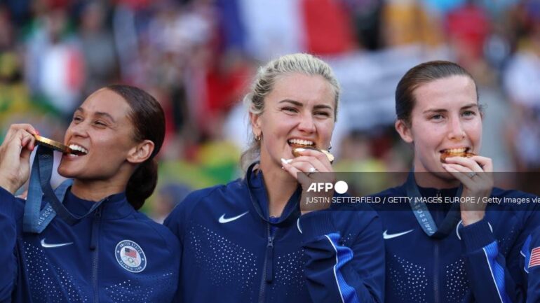 Lindsey Horan vainqueure des JO 2024 avec les Etats-Unis