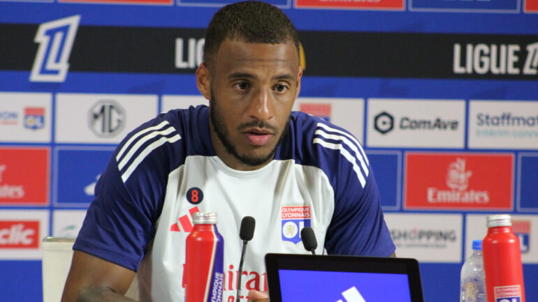 Corentin Tolisso (OL) en conférence de presse