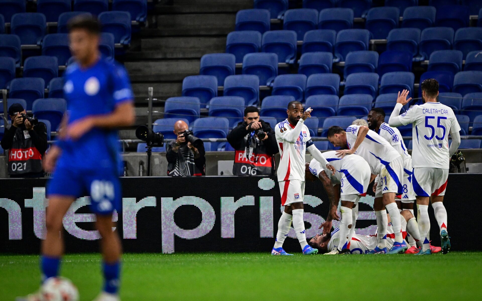 Les joueurs de l'OL en Ligue Europa