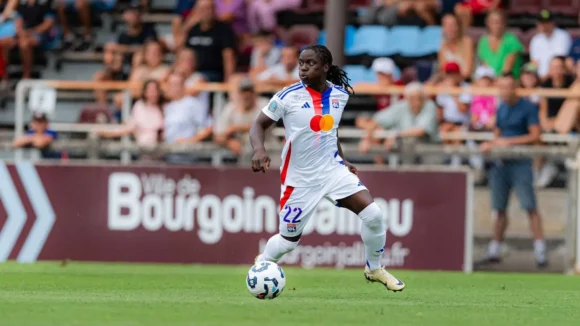 Tabitha Chawinga a inscrit un doublé lors d'OL - Juventus Turin.