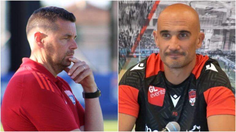 Pierre Sage (OL) et Fabien Gengenbacher (LOU)