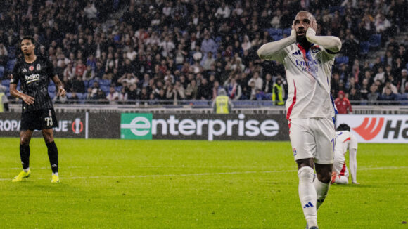 Alexandre Lacazette lors d'OL - Besiktas