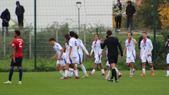 Les U19 de l'OL face à Andrézieux