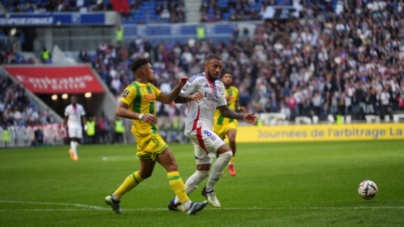 Corentin Tolisso lors d'OL - Nantes