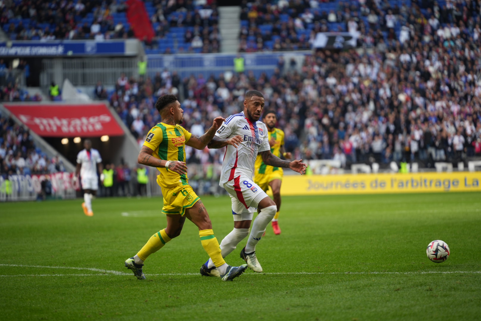 Corentin Tolisso lors d'OL - Nantes