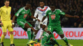 Alexandre Lacazette lors du derby OL - Saint-Etienne en 2014