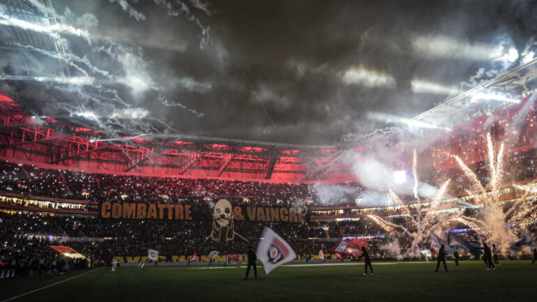 Le Parc OL à l'occasion du derby contre l'ASSE