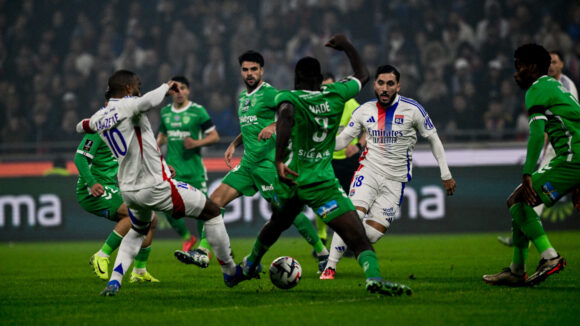 Rayan Cherki lors d'OL - ASSE