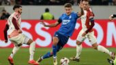 Benrahma lors d'Hoffenheim - OL