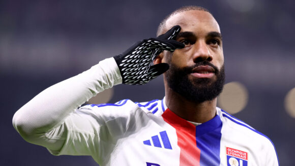 Alexandre Lacazette lors d'OL - Nice